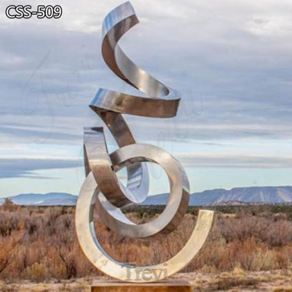 Modern Abstract Stainless Steel Sculpture Outdoor Decor for Sale CSS-509