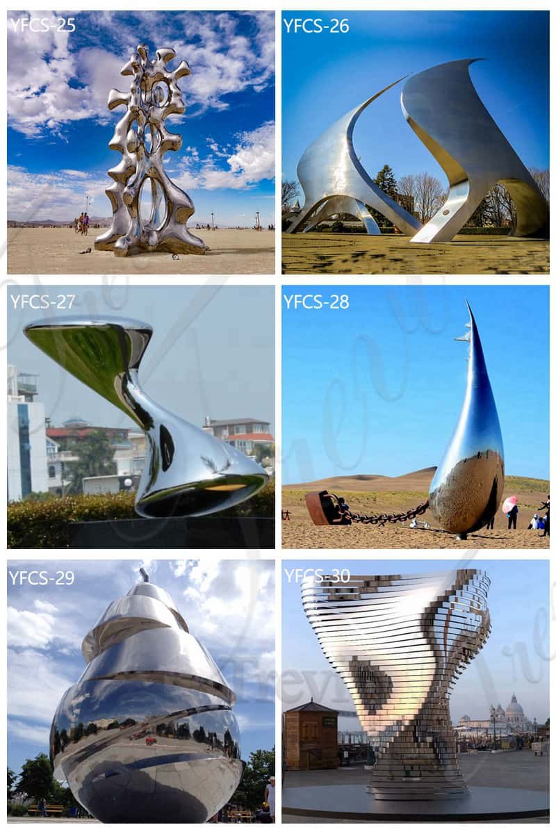 polished stainless steel sculpture (2)