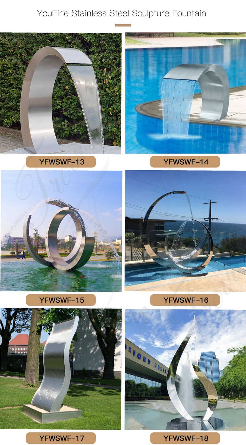 outdoor metal fountains -Trevi Sculpture