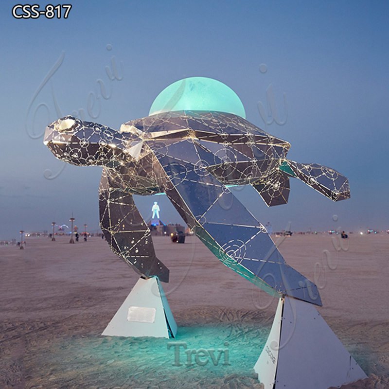 Metal turtle sculpture -Trevi Sculpture